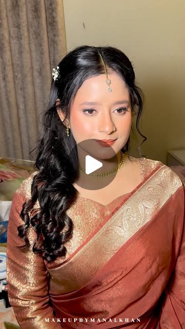 Saree event look by Manal Khan
