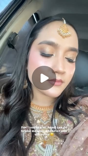 Bridal glam close-up by Manal Khan
